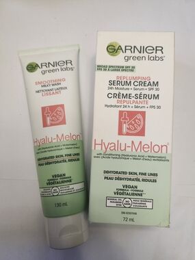 Garnier Hyalu-Melon Serum Cream & Milky Wash New